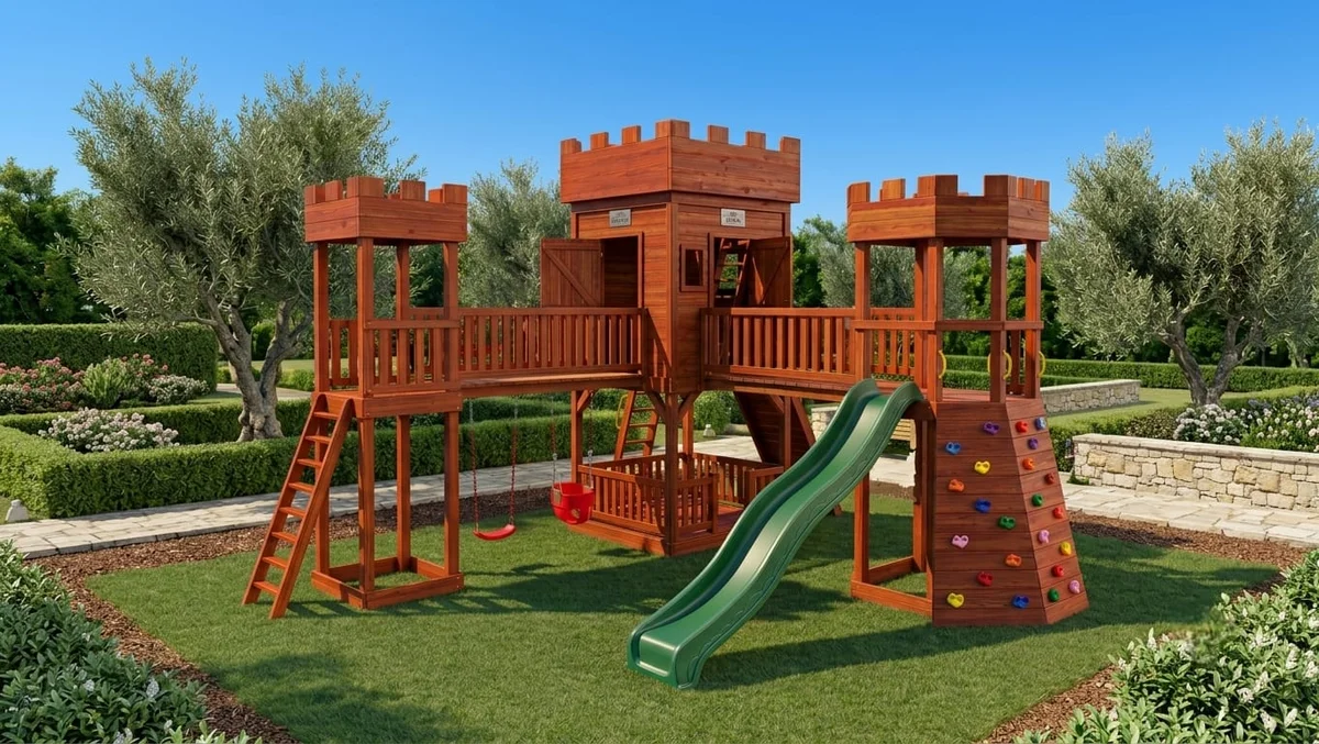 Crowna Royal Double-Tower Premium Playground System